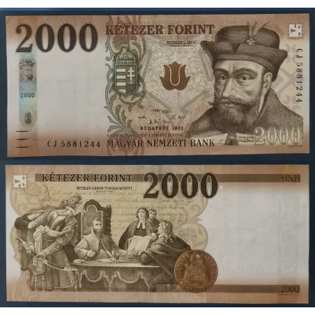Hongrie Pick N°204c, Sup Billet de banque de 2000 Forint 2020