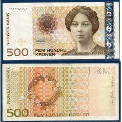 Norvège Pick N°51b, TTB+ Billet de banque de 500 Kroner 2000