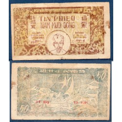 Viet-Nam Nord Pick N°51a, TB Billet de banque de 50 dong 1949-1950
