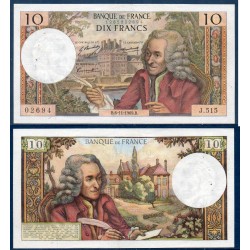 10 Francs Voltaire TTB+ 7.11.1969 Billet de la banque de France
