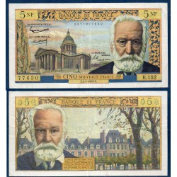 5 Nouveaux Francs Victor Hugo TTB- 1.7.1965 Billet de la banque de France