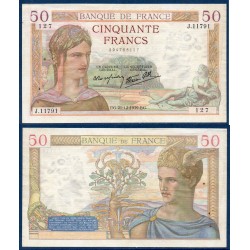 50 Francs Cérès TTB- 21.12.1939 Billet de la banque de France