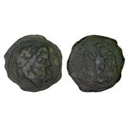 Sicile, Akragas Ae22 (-360 à -340) zeus Aigle