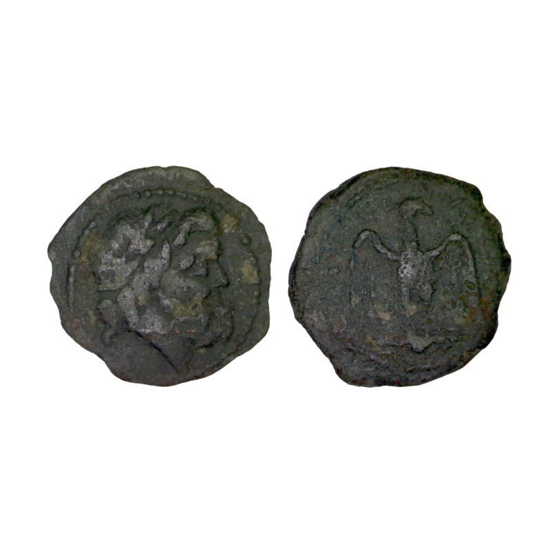 Sicile, Akragas Ae22 (-360 à -340) zeus Aigle