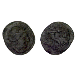 Sicile, Catane Ae16 Litra (-212) Apollon Isis