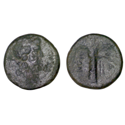 Sicile, Catane Ae16 Litra (-212) Apollon Isis