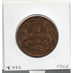 Luxembourg 10 centimes 1854 Sup-, KM 23 pièce de monnaie