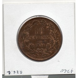 Luxembourg 10 centimes 1854 Sup-, KM 23 pièce de monnaie