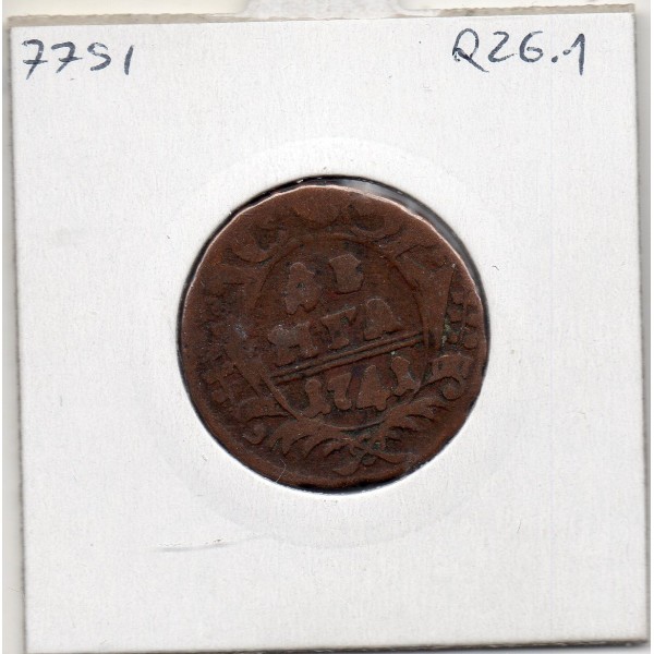 Russie 1/2 Kopeck denga 1741 TB-, KM 188 pièce de monnaie