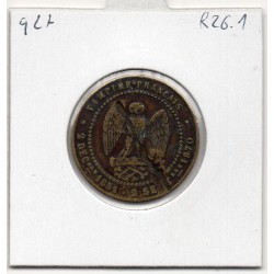 Medaille Satirique module 5 centimes Napoléon III bataille de Sedan, apres 1870