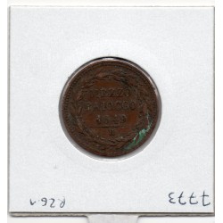 Vatican Pius Pie IX 1/2 Baiocco 1849 R Rome TTB-, KM 1340 pièce de monnaie
