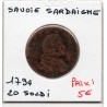Italie Sardaigne 20 Soldi 1794 B, KM 94 pièce de monnaie