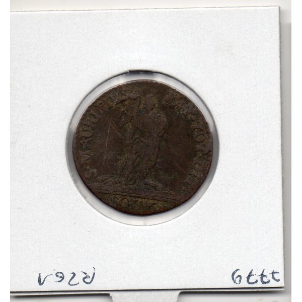 Italie Sardaigne 5 Soldi 1794 TB, KM 91 pièce de monnaie