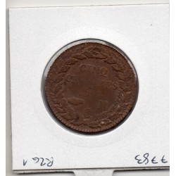Monaco Honore V 5 centimes 1837 MC TB-, Gad 102 pièce de monnaie