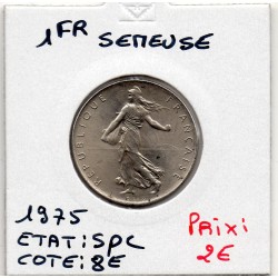 1 franc Semeuse Nickel 1975 Spl, France pièce de monnaie