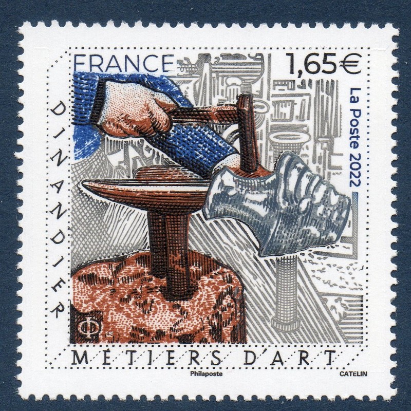 Timbre France Yvert No 5624 métiers d'art, Dinandier neuf luxe **