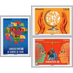 Timbre France Yvert No 5629-5631 Croix rouge, droit humanitaire neuf luxe **