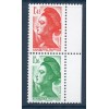 Timbre France Yvert No 5635-5636 Paire libertée de Gandon luxe **