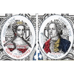 Timbre France Yvert No 5640-5641 Grandes heures de l'Histoire, Louis XV neuf luxe **