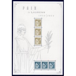 Bloc Feuillet France Yvert F5633 Paix de Laurens 2022 luxe **