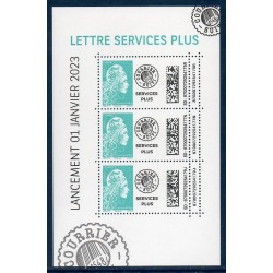 Bloc Feuillet France Yvert BF155 Lettre Service Plus 2023 luxe **