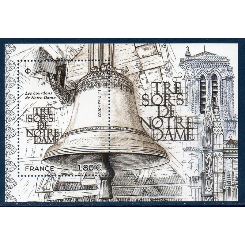 Bloc Feuillet France Yvert F5673 Bourdons de Notre Dame 2023 luxe **