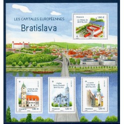 Bloc Feuillet France Yvert F5676 Capitales Européennes Bratislava 2023 luxe **