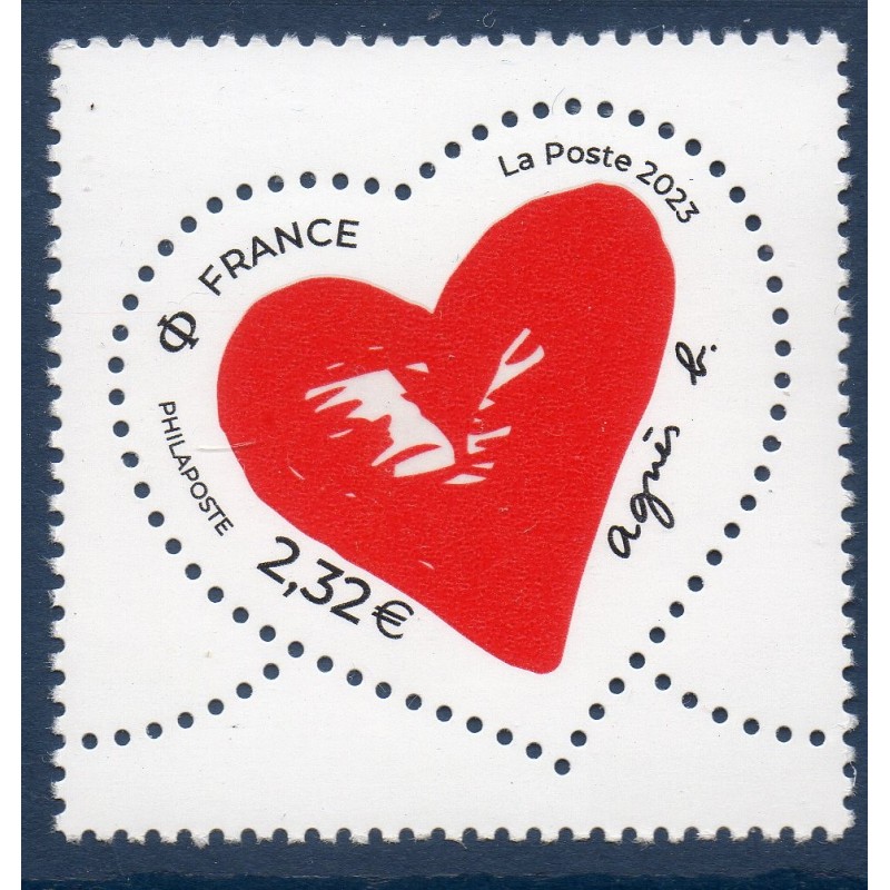 Timbre France Yvert No 5651 Coeur Agnès B neuf luxe **