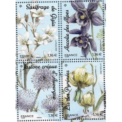 Timbre France Yvert No 5652-5655 Fleurs des montagnes neuf luxe **