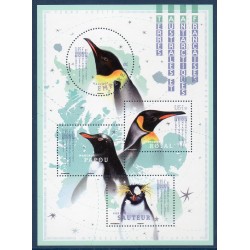 Timbres TAAF Bloc Yvert No F874 Manchots et Pingouins neuf ** 2018