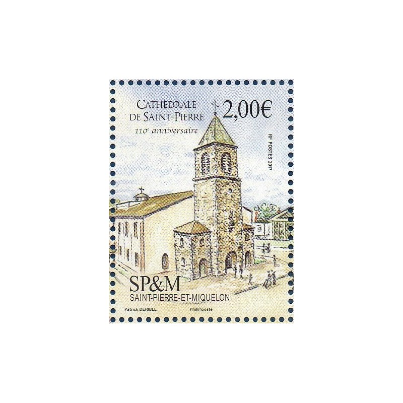 Timbre Saint Pierre et Miquelon 1196 Cathédrale Saint-Pierre neuf ** 2017