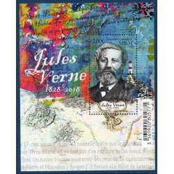 Timbres Saint Pierre et Miquelon Bloc f1204 Jules Verne neuf ** 2018