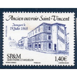 Timbre Saint Pierre et Miquelon 1200 Ancien ouvroir de Saint-Vincent neuf ** 2018