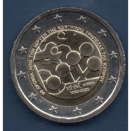 2 euro commémorative Chypre 2023 Banque centrale piece de monnaie €