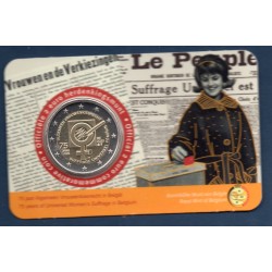 2 euro commémorative Belgique 2023 Suffrage universel feminin version flamande piece de monnaie €