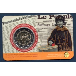 2 euro commémorative Belgique 2023 Suffrage universel feminin version Française piece de monnaie €