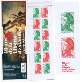Carnet Yvert bc 1531 à composition variable 2022 Liberté de Gandon luxe **