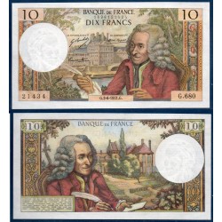 10 Francs Voltaire TTB+ 3.6.1971 Billet de la banque de France