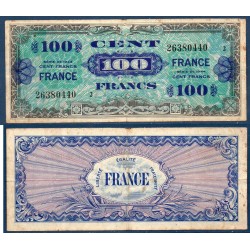 100 Francs France série 2 TB- 1945 Billet du trésor Central