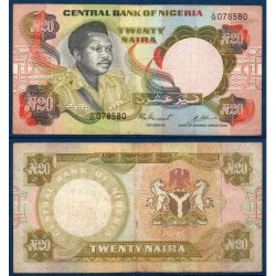 Nigeria P.18b, TB, Billet de 20 Naira 1973-1978 Armoiries