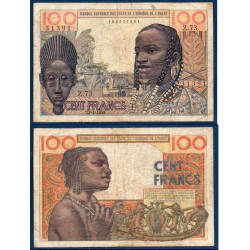 BCEAO Pick 2a, B Billet de banque de 100 Francs 1959