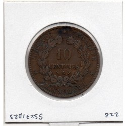 Monnaie Satirique Cérès en paysanne avec blé 10 centimes 1884 A