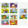 Autoadhésifs Yvert No 194-203 Timbres Sourires Garfield de Jim Davis