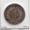 5 francs Louis Napoléon Bonaparte 1852 A Paris TTB tête etroite, France pièce de monnaie