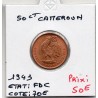 Cameroun 50 centimes 1943 FDC, Lec 15 pièce de monnaie