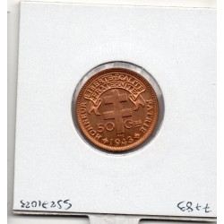 Cameroun 50 centimes 1943 FDC, Lec 15 pièce de monnaie
