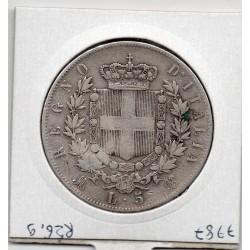 Italie 5 Lire 1874 R TTB-,  KM 8.4 pièce de monnaie