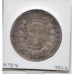 Italie 5 Lire 1875 M TTB,  KM 8.4 pièce de monnaie