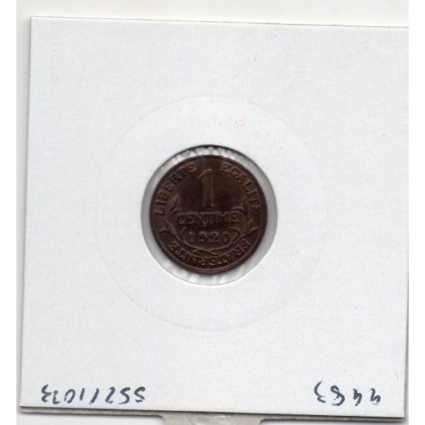 1 centime Dupuis 1920 Sup+, France pièce de monnaie