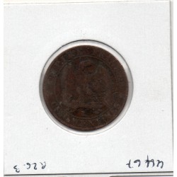 5 centimes Napoléon III tête nue 1857 K Bordeaux B, France pièce de monnaie